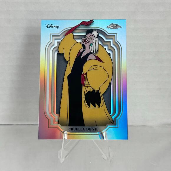 Disney Topps Chrome 2024 Cruella De Vil Refractor #27 - Picture 3 of 5